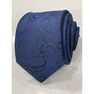 Laurent Bennet Milano Italian Ancient Madder Microfiber Paisley Tie 58.5 x 3 EUC